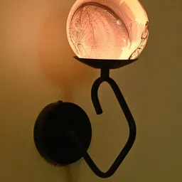 SOMIL Cylinder Shaped Printed Glass Wall Lamp-picture-11