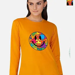 Metronaut Women 2 Printed Bio Finish Applique T-shirt-picture-34