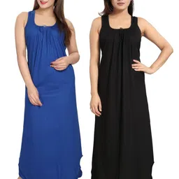 Inner Beats Pack Of 2 Cotton Blend Nightdress-picture-39