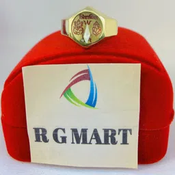 R G MART Unisex Gold-Plated Brass Finger Ring image 4