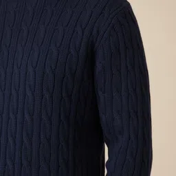 Mast & Harbour Men Cable Knit Pullover image 5