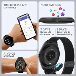 Timex Smart Neo Amoled Display with BT Calling Smartwatch TWTXW1204T image 3