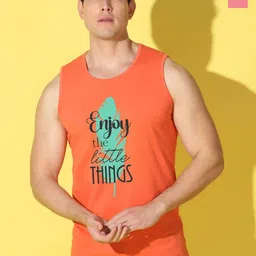 WOOSTRO Pack Of 2 Printed Pure Combed Cotton Gym VestsVWS26(ENJOY ORANGE)(MORE PEACH)-picture-10