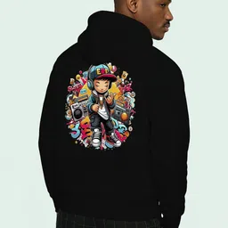 BUYTHATTRENDZ Men Printed Hooded Sweatshirt image 4