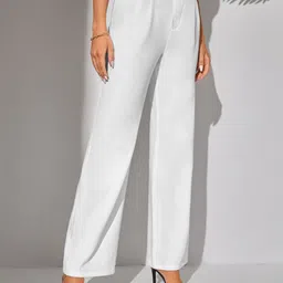 Fashion2wear Women Original Mom Fit High-Rise Wrinkle Free Trousers-image-44
