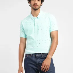 levi's Men's Blue Polo Collar T-Shirt image 1