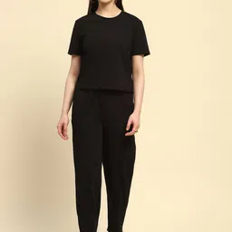 Global Republic Ribbed Short Sleeve T-Shirt & Trouser Co-Ords-image-8