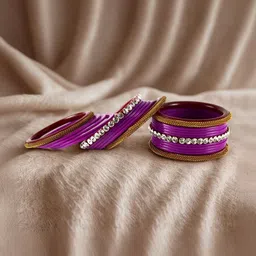 Vidhya Kangan Set Of 22 Artificial Stone Studded Bangles image 3