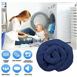 RF RELAXFEEL Pink & Grey Checked Heavy Winter 210 GSM Double Bed Comforter image 5