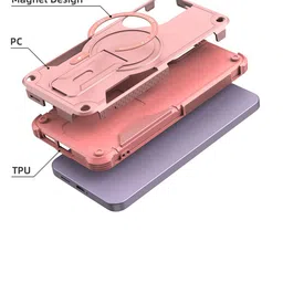 Luxury Kase Magnetic Case With Portable Kickstand Case For Samsung Galaxy S24 Plus image 4