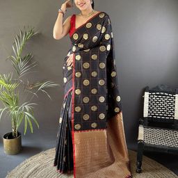 Mitera Ethnic Motifs Woven Design Zari Saree-picture-20