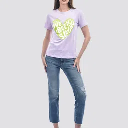 ONLY Women Slim Fit High-Rise Mildly Distressed Light Fade Jeans-image-5