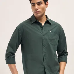THE BEAR HOUSE Men's Cotton Solid Relax Fit Overshirt-picture-18