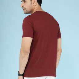 NOBLE HUSTLE Graphic Printed Round Neck Pure Cotton T-shirt image 4