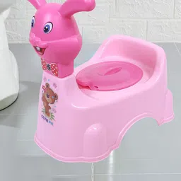 Kuber Industries Plastic Baby Potty Toilet Training Seat- Pink-image-62