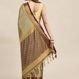 Shriyangan Woven Design Zari Art Silk Handloom Kanjeevaram Saree image 3