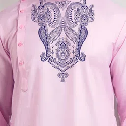 DEVOILER Men Printed Sequinned Grandeur & Majestic Artwork Kurta image 2