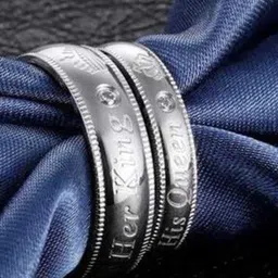 Ringzinnie Set Of 2 Stone-Studded Couple Adjustable Finger Ring-picture-16