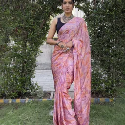KALINI Abstract Printed Satin Ready to Wear Saree-picture-11