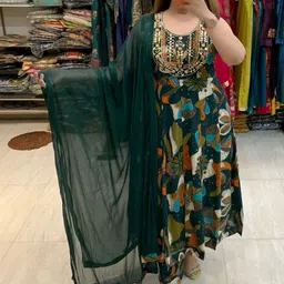 Sdc Collections Printed Sequinned Sequinned Kurti image 2