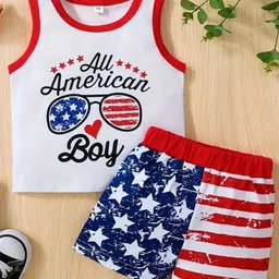 JENNY GARMENT Unisex Kids Printed T-shirt with Shorts-picture-11