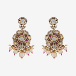 Kushal's Fashion Jewellery Kundan Studded & Beaded Jewellery Set image 3