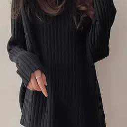 StyleCast x Revolte Women Self Design Round Neck Pullover-picture-30