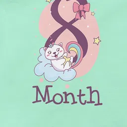 THE PRINT PLATTER Infants 8 Month Printed Cotton Envelope Neck Bodysuit image 2