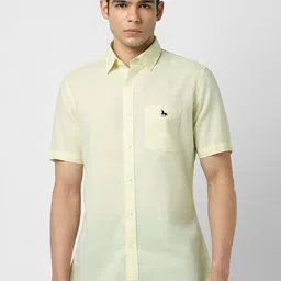 Van Heusen Sport Slim Fit Spread Collar Cotton Linen Casual Shirt-picture-39