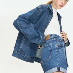 H&M Mom Ultra High Denim Shorts image 2