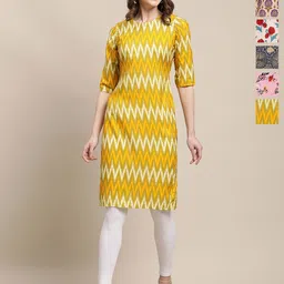 7Threads Women Pack Of 6 Ethnic Motifs Printed Daily Straight Kurtas-picture-16
