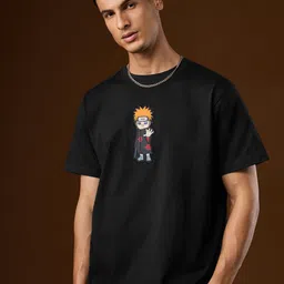 The Souled Store Men Naruto Graphic Printed Round Neck Pure Cotton T-shirt-picture-44