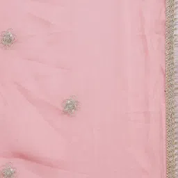 Jomso Embellished Sequinned Foil Print Semi-Stitched Lehenga & Blouse With Dupatta image 2