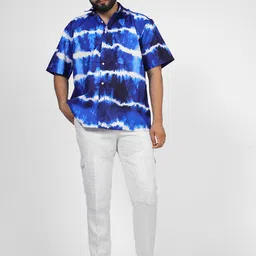 BROWN BROTHERS Unisex Relaxed Opaque Printed Casual Shirt image 4