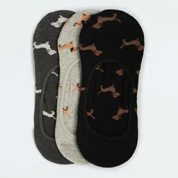 max Pack Of 3 Women Patterned Shoe Liner Socks image 1