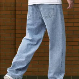 Veltick Men Relaxed Fit Mid-Rise Light Fade Jeans image 4