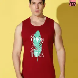 WOOSTRO Men Pack of 2 Typography Printed Round Neck Cotton Slim Fit T-shirts-picture-18