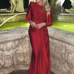 StyleCast x Revolte Women Ruffled Wrap Maxi Dress image 4