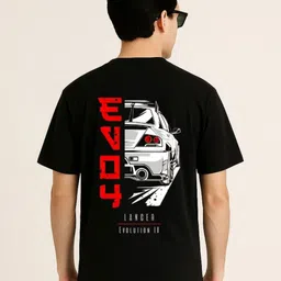 Be Crazy Men Printed Drop-Shoulder Sleeves T-shirt-image-86