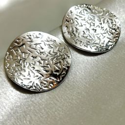 ANAMIKA Stainless Steel Silver-Plated Anti-Tarnish Circular Studs-picture-42