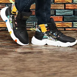 Bizazo Men Black Casual Shoes-picture-40