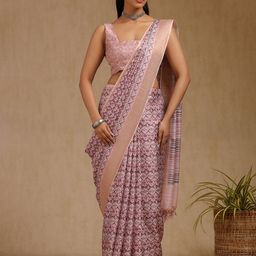 Soch Ethnic Motifs Printed Zari Saree-picture-23