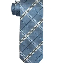 The Tie Hub Men Checked Skinny Tie-image-1