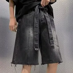 StyleCast Men High-Rise Denim Shorts image 3