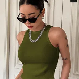 TOOCHKI Women Pack of 2 Ribbed Tank Crop Top-image-51