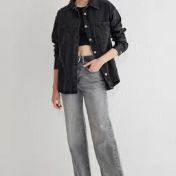 Trendyol Women Pure Cotton Low Distress Heavy Fade Jeans-image-89