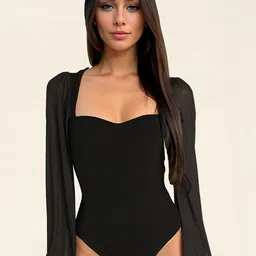 StyleCast Sweetheart Neck Bodysuit-picture-31