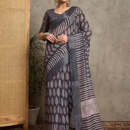 Anouk Ethnic Motifs Zari Bagh Saree-picture-38