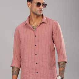 THE BEETEL HOUSE Men Standard Slim Fit Opaque Striped Casual Shirt-picture-3