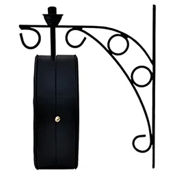 Nutts Black & Beige Double Sided Vintage Wall Clock image 4